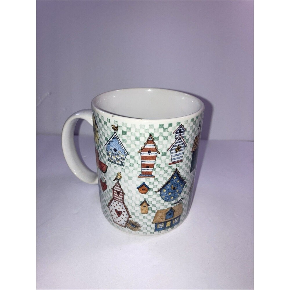 Coffee Cup Mug Lang & Wise BIrd House For Rent Spring Birds Outdoors